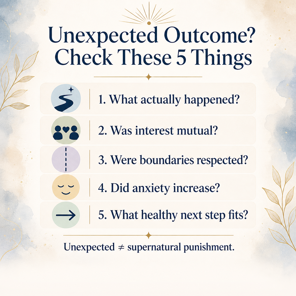 Infographic for evaluating an unexpected love spell outcome